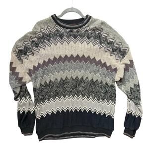 Vintage Tundra Canada Crewneck Sweater Grandpa Cabincore Aztec Cosby Sz XL